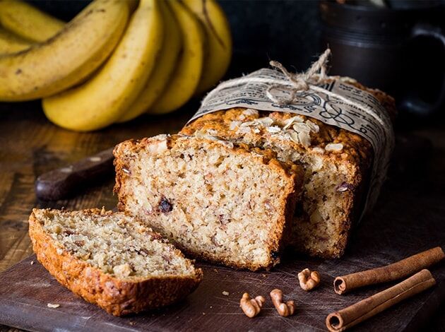 Bananų duona su šokolado gabaliukais
