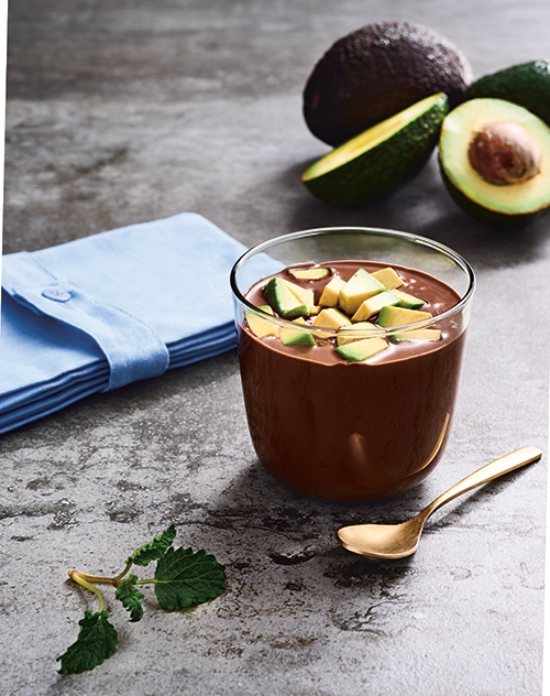Šokoladinis avokadų pudingas