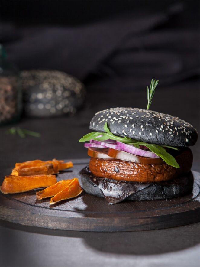 Juodasis vegetariškas suvožtinis