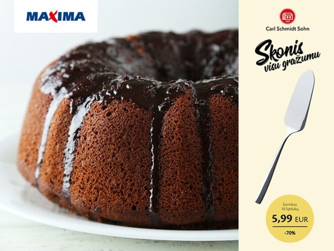 Raudonųjų pupelių ir šokolado keksas