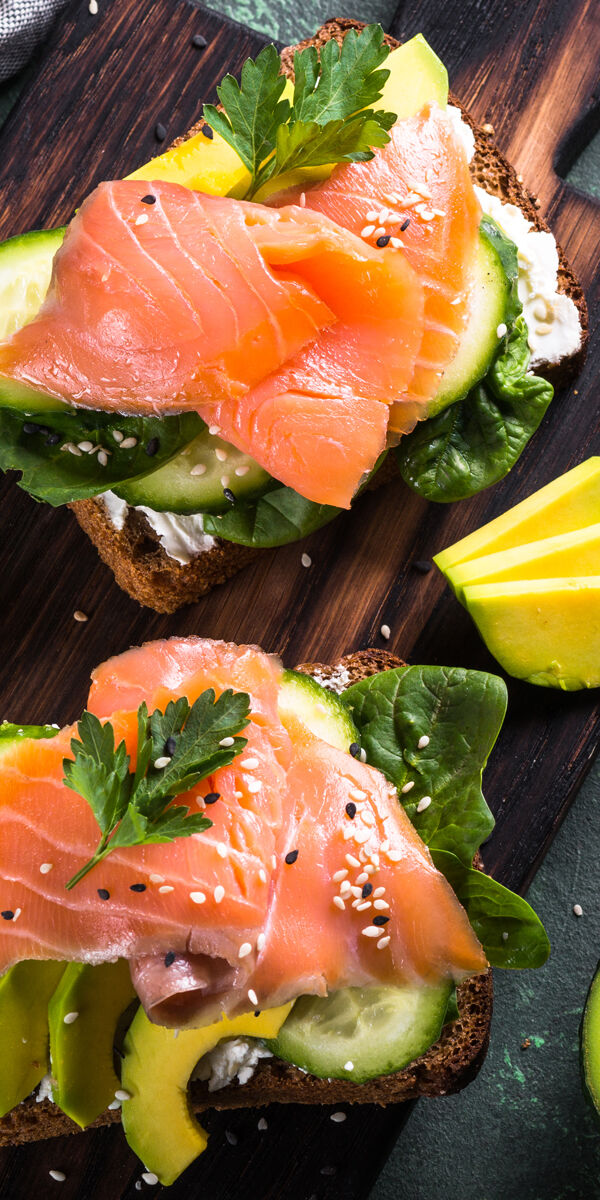 Skrebučiai su avokadu