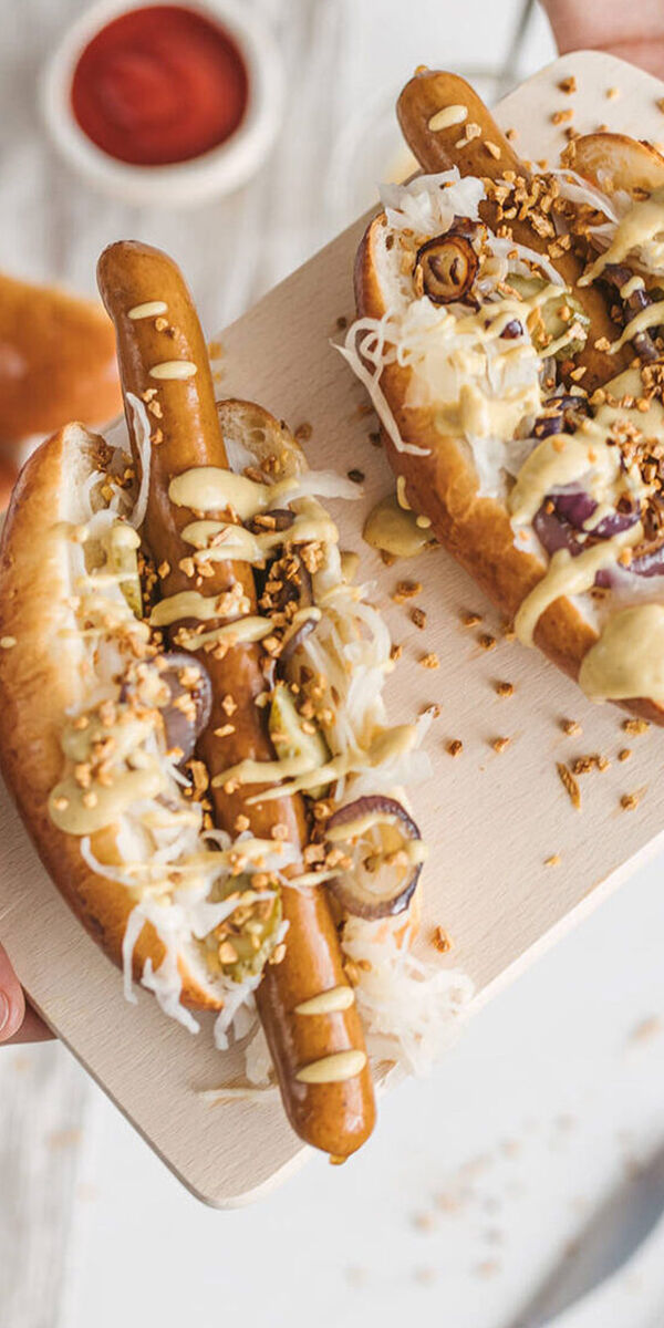 Daniškas dešrainis „Pølse“ su jautienos ir kiaulienos dešrele