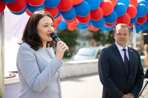 Visagine – „Maximos“ „Ačiū“ miestui ir įspūdingos lauktuvės